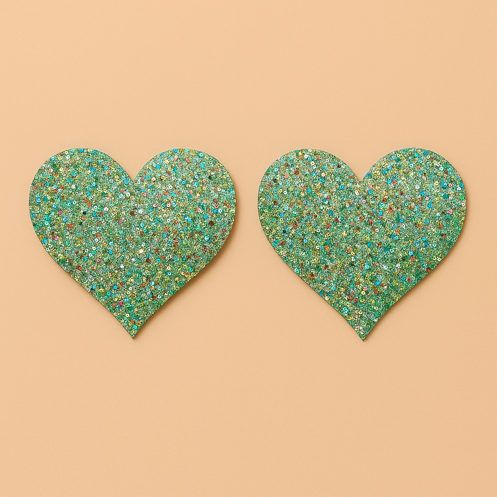 TippHer Glitter Heart Pasties