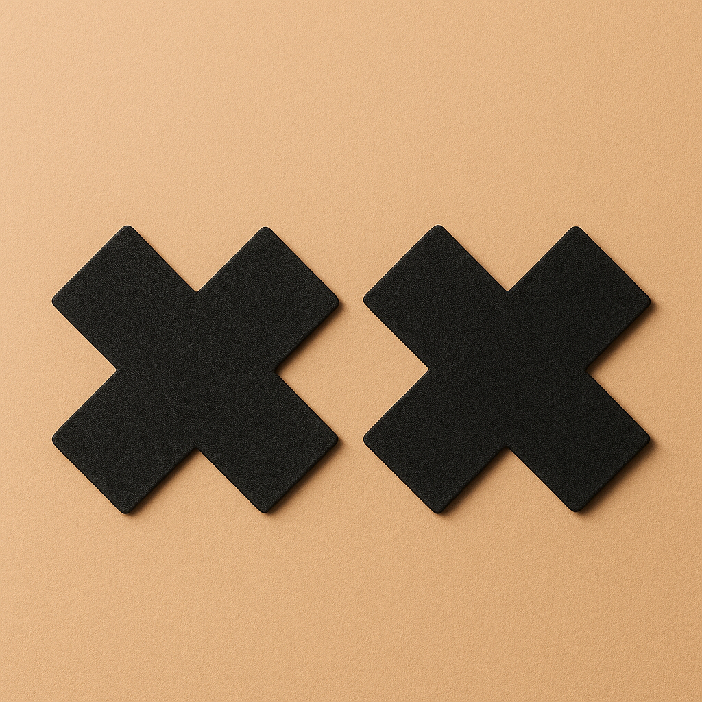 X Black Pasties